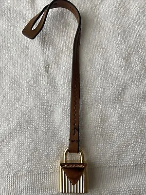 Michael Kors Replacement MK Logo Handbag Charm Fob Brown/Gold • $19