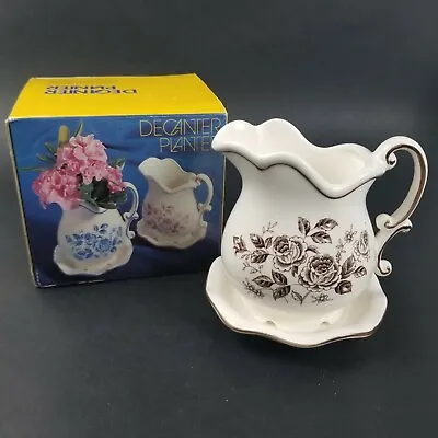 Vintage Decanter Planter Pitcher And Bowl Porcelain Wash Stand Japan • £10.10