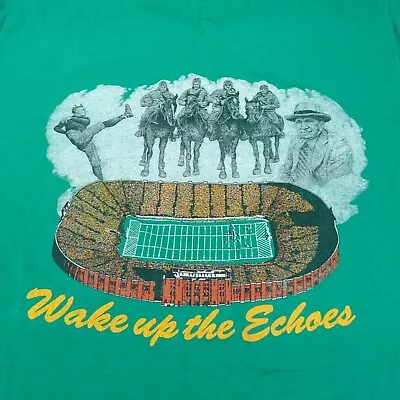 Vintage Notre Dame Irish T-Shirt Mens XL 1994 Wake Up The Echoes Alumni Arena • $19.95