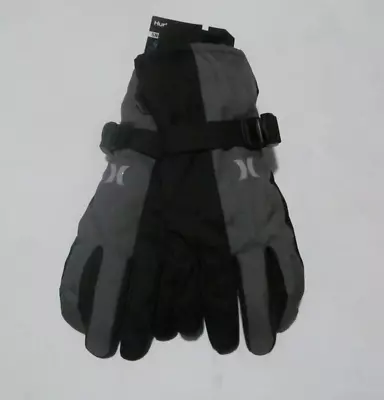 Hurley Snow Water Resistant  Man  Black/grey  Gloves Size Sz  L/XL  Brand New • $9.99