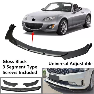 Fit For Mazda MX-5 Miata 09-15 Front Bumper Lip Spoiler Universal 3 Segment Type • $71.99