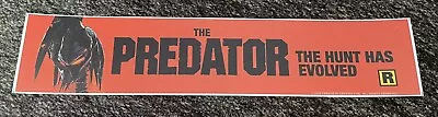 The Predator 2018 Horror Authentic Movie Mylar Banner Poster Small 2.5x11.5 • $20