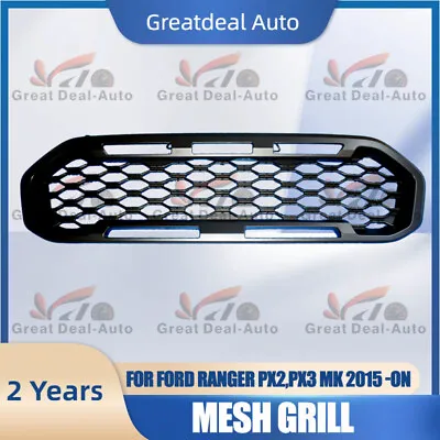 Front Grill Raptor Style Matte Black Mesh For Ford Ranger PX2PX3 MK • $145