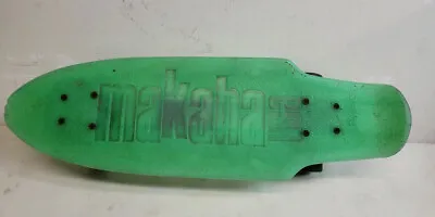 Vintage 1970s USA Makaha Green Plastic Skateboard- Banana Board - Retro • $48