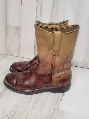 Red Wing  Boots Men 7D Brown Western Cowboy Rusted Vintage • $42