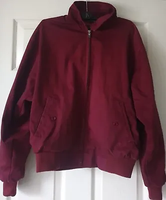 £9.99 • Buy Relco Harrington Jacket S Red Polyester Blend Long Sleeved Collar Mens