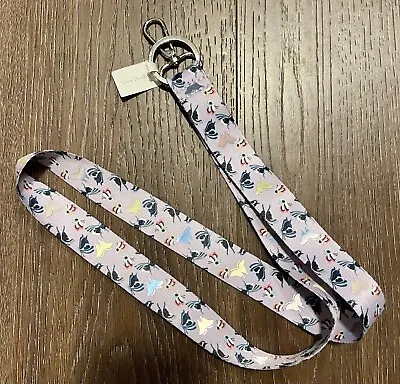 Vera Bradley Wide Lanyard Lavender Butterflies New • $15.49