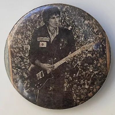 Vintage Late 1970s KEITH  RICHARDS Pin 2.25  Button ROLLING STONES Badge Guitar • $10.95