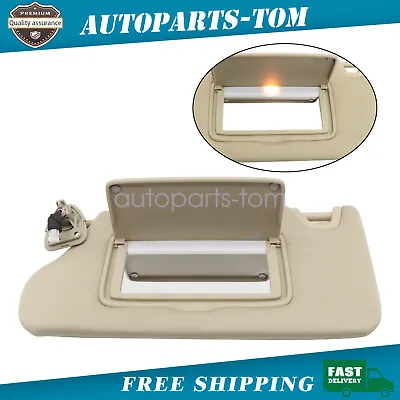 For 2013-2018 Nissan Altima Sun Visor With Light Mirror Driver Side Beige Tan • $19.79