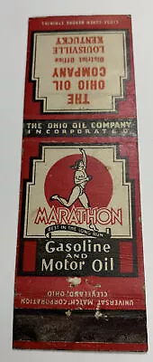 Marathon Gas Oil Vannatta Service Station Matchbook Cover Louisville Kentucky • $4.88