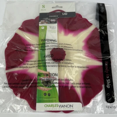 $12 • Buy Charles Viancin Silicone Petunia Lid - 9” - New