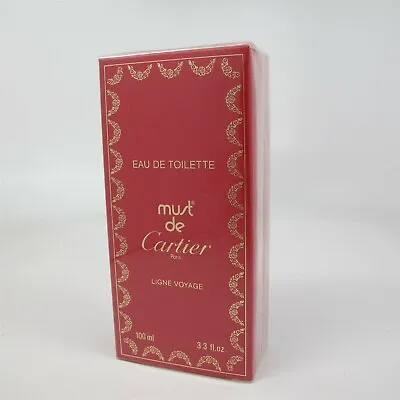 MUST DE CARTIER By Cartier 100 Ml/ 3.3 Oz Eau De Toilette Splash NIB VINTAGE • $199.99