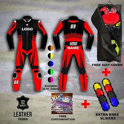 Customized MotoGP Motorbike Racing Leather Motorcycle Protective Suit With Gifts • $406