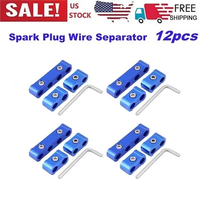 $21.60 • Buy 12PCS Blue Spark Plug Wire Separator Divider 8mm 9mm 10mm Spark Plug Wire Holder