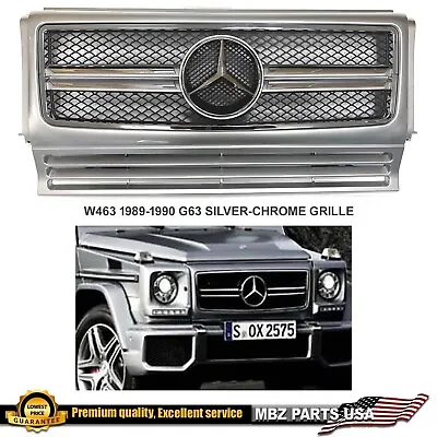 G63 Grille Silver W463 G-Wagon AMG Bars G55 G550 Star G500 Brabus Parts • $179