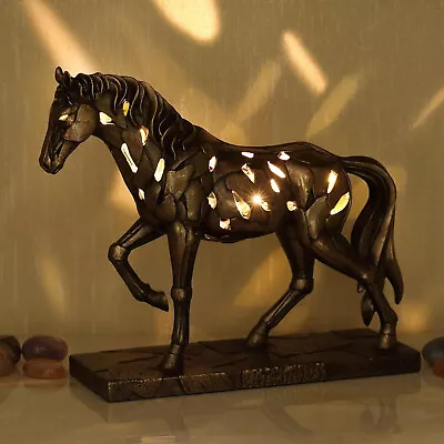 Veronese Design 8 1/2 Inch Pacing Horse Illumination Resin Sculpture Figurine • $90