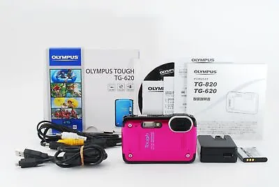 Olympus Digital Camera TG-620 1200 Million Pixels 5M Waterproof Pink  [Exc] E648 • $174.37