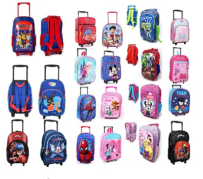 Kids Boys Girls Wheeled Cabin Hand Luggage Small Trolley Travel Bag • £34.99