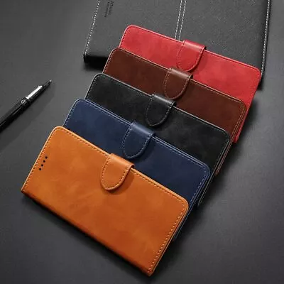 $8.99 • Buy For IPhone X XS Max XR Wallet Flip Leather Case Card Shockproof Business Cover