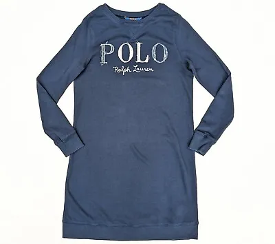£14.99 • Buy Polo Ralph Lauren Girls Teens Terry  Jumper Dress - Navy - Large - Age 12-14