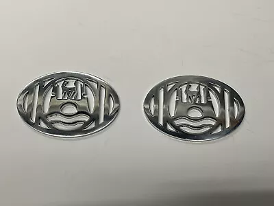 Billet Vw Bug Beetle Horn Grills Set Of 2 1954-1967 Wolfsburg Dsgn Polished Almn • $46.95