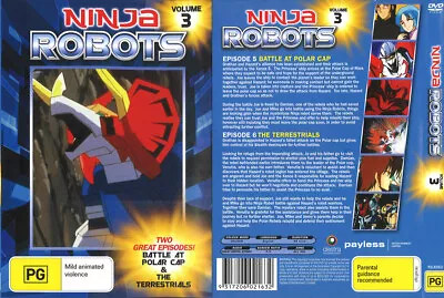 172d NEW SEALED DVD Region 4 NINJA ROBOTS VOL 3 • $28.80