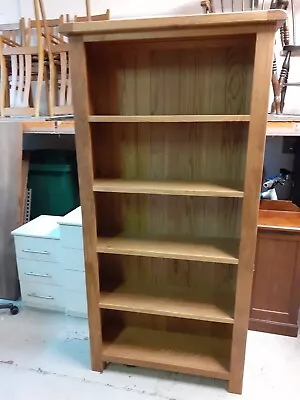£52.35 • Buy Oak  Solid Tall Bookcase Large Book Shelves 