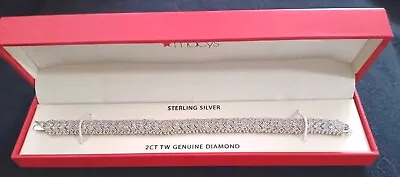 Beautiful Oval 2CT TW Genuine Diamond Tennis Bracelet • $250