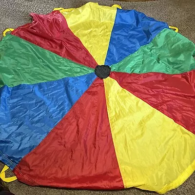 Pacific Play Tent Parachute Funchute 6 Feet Diameter Multi-Color • $25.20