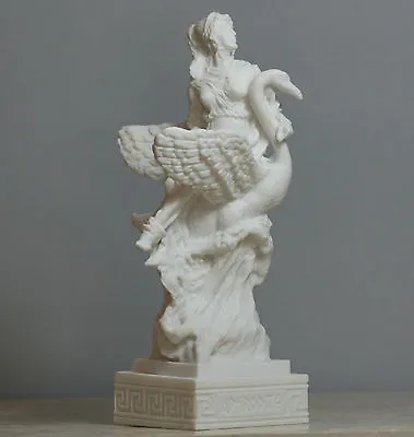 Aphrodite & Swan Greek Goddess Venus Statue Handmade Sculpture Figure 6.3 Inches • $37