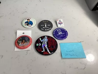 Vintage Authentic Collection (6) Elvis Presley Buttons Nr • $19.99