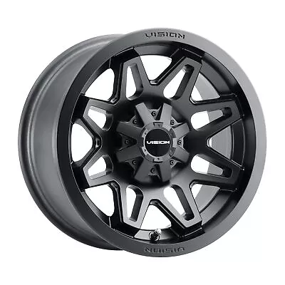 12x7 Vision 416 Se7en Matte Black UTV Wheel 4x137 (2.5mm) • $73.82