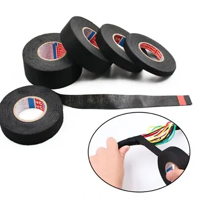 Wrapping Tape Automotive Cloth Fabric Wire Harness Tape Adhesive Heat-resistant • £3.85