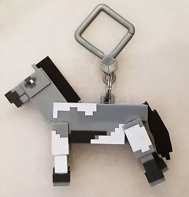 4  Minecraft Gray Horse Articulated Figure Key Chain~bookbag Clip Gaming • $6