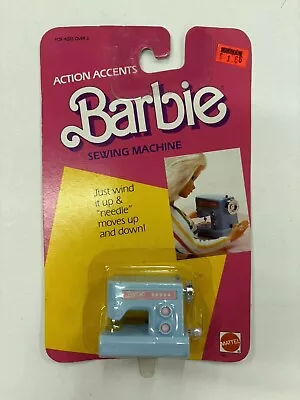 Vintage 1983 Barbie Action Accents Sewing Machine-nip • $28.05