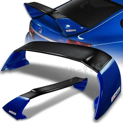 For 2012-2015 Honda Civic 4DR MUGEN Carbon Fiber Factory Rear Spoiler Wing BLUE • $229.50