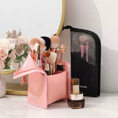 Makeup Brush Holder Organiser Case Standing Storage Travel Cosmetic Desk Cute UK • £5.99