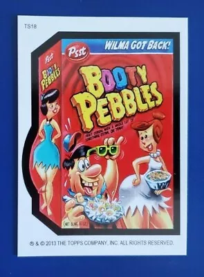 2013 Wacky Packages Postcards Series 9 Bonus Card Ts18 Booty Pebbles  @@ Rare @@ • $129.95