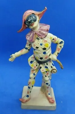 Vintage Italian Venetian Harlequin Jester Figurine Resin Made In Italy • $14.99