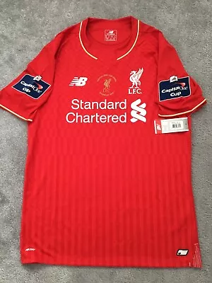 New With Tags Official Liverpool 2016 Capital One Cup Final Shirt - Size M • £79.99