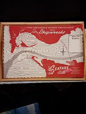 Vintage MidCentury Restaurant Paper Placemat - Seafarers On Astoria's Waterfront • $54.95