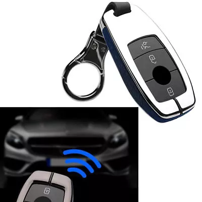 Leather Key Case Cover Car Fit Mercedes Benz W202 E300 W210 Protector Shell 2017 • $20.94