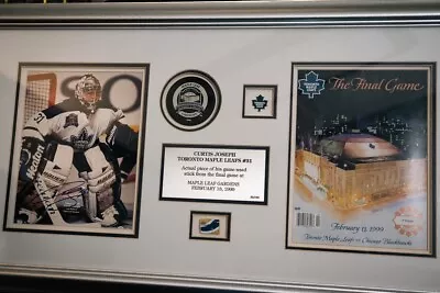 Curtis Joseph - Toronto Maple Leaf Gardens Final Game - Signed By Cujo W/ COA • $143