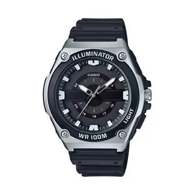 Casio Men's Analog Display Quartz Black Resin Strap Watch MWC-100H-1AVCF • $35.15