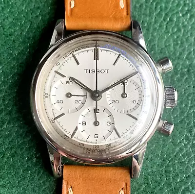 Vintage Tissot Ref 808A Stainless Steel Chronograph Lemania 1281 Wristwatch • $1649