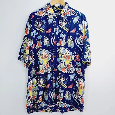 Mambo Royal Shirt Mens Size L Loud Pleasure Master Aloha Hawaii Short Sleeve • $399.99