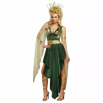 BRAND NEW Medusa Costume Adult Sexy Greek Goddess Halloween Dress SIZE L • $56.95