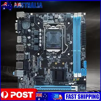 H61 Computer Motherboard Support 2 X DDR3 PC Main Board 4 X SATA 2.0 For Office • $41.09