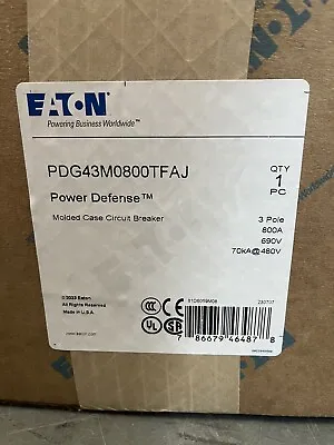 Eaton PDG43M0800TFAJ Circuit Breaker • $1500