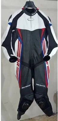 BMW Motorcycle Leather Suit Motorbike Riding Suit All Sizes Available • $389.99